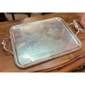 Silver-plated Metal Tray, Early 20th Century