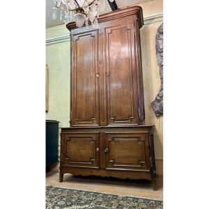 Two-part Oak Cabinet, 17th Century