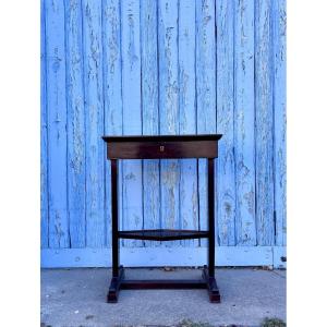 Small Mahogany Vanity Table, 19th Century