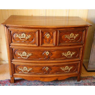 A Louis XIV Oak Chest-of-drawers, XVIIth Century