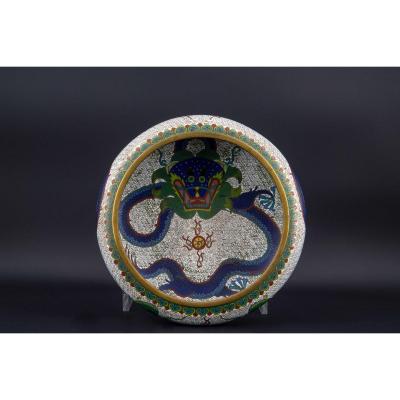 Coupe Chinoise Cloisonnée, Fin XIXe Siècle