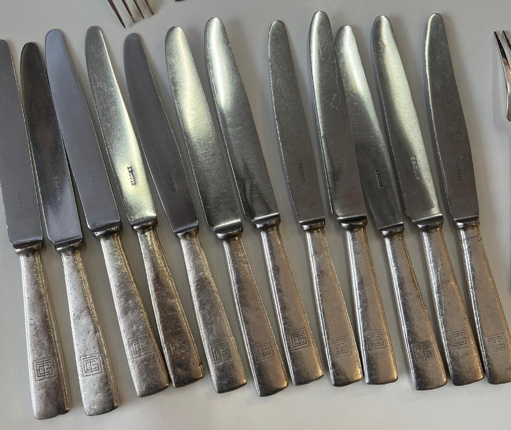 Ercuis Paquebot Normandie Service Neuilly Compagnie Generale Transatlantique 54 Pieces-photo-2