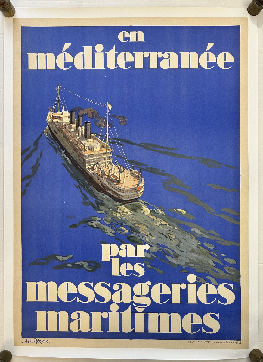 D’après Jean De La Meziere, En Méditerranée Pour Les Messageries Maritimes 