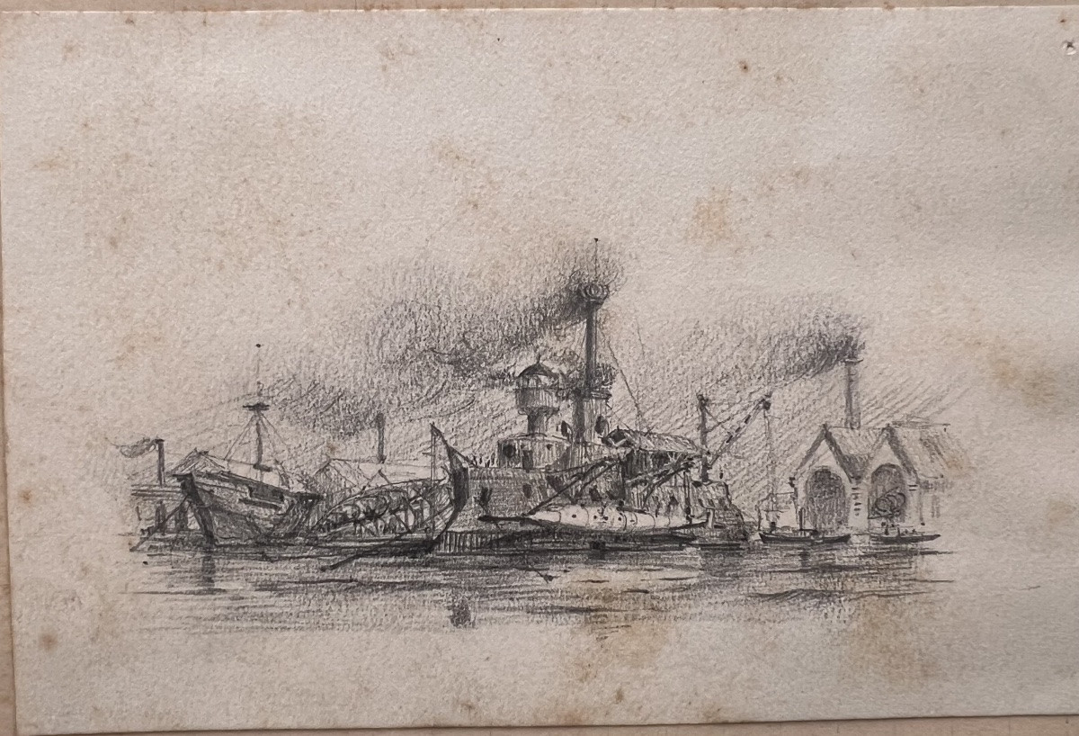 Carnet De Dessin Albert Sebille  Peintre Officiel De La Marine -photo-2