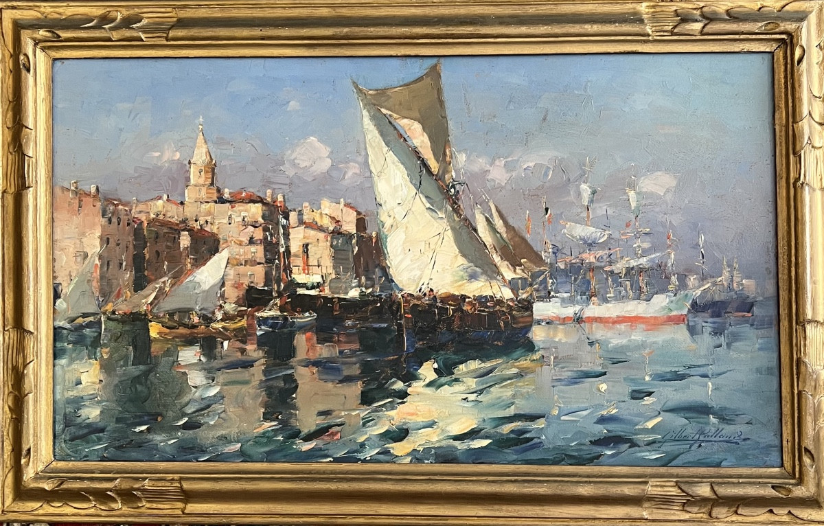 Gilbert Galland (1870-1950) Vieux port de Marseille