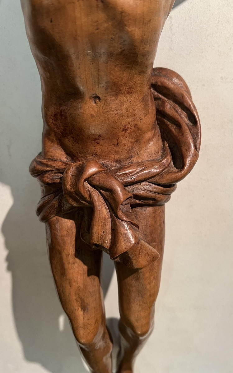 Christ époque XVIII em en Noyer-photo-2