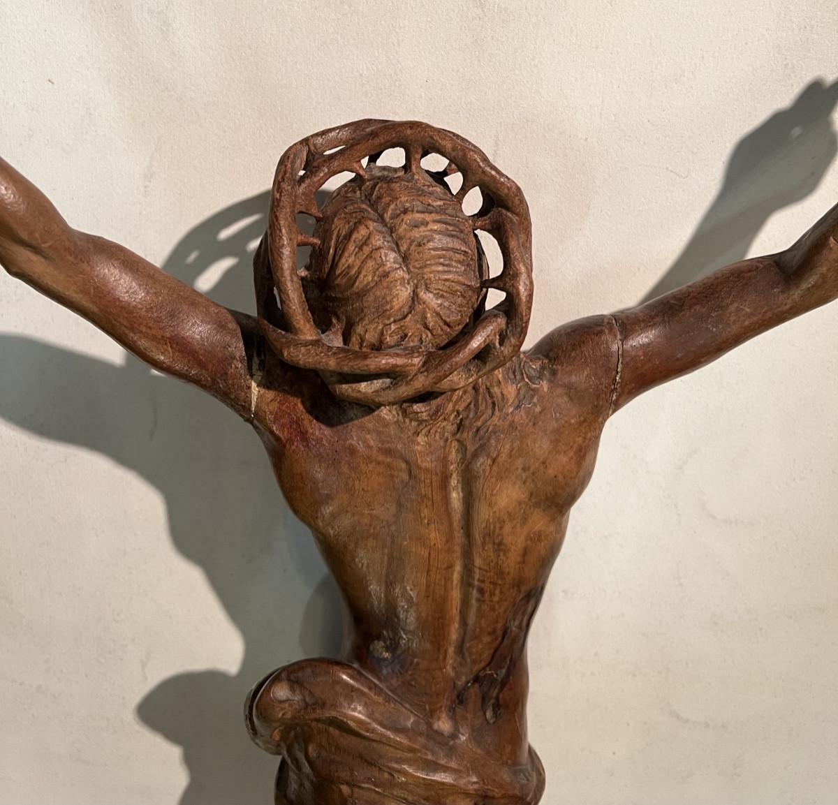 Christ époque XVIII em en Noyer-photo-3