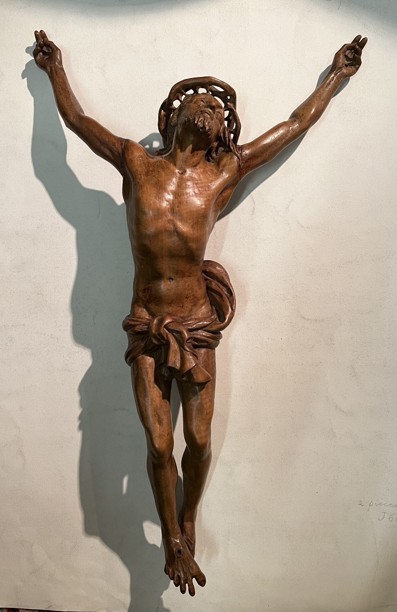 Christ époque XVIII em en Noyer