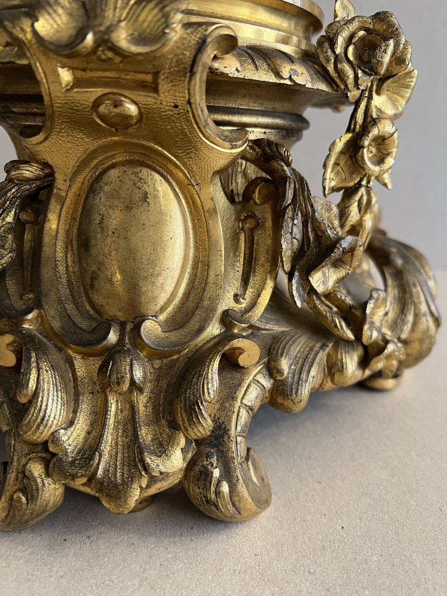 Grand Candélabre en bronze doré époque Napoléon III-photo-3