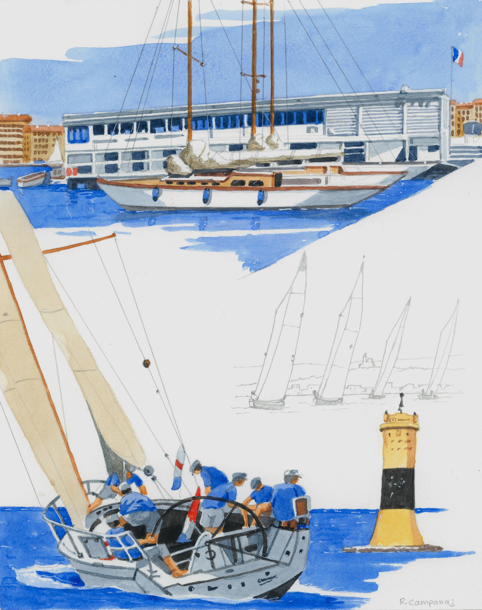 Richard Campana, pavillon de la nautique et régates a Marseille-photo-2