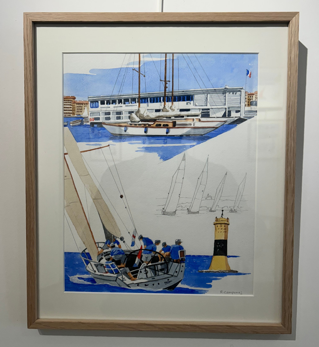 Richard Campana, pavillon de la nautique et régates a Marseille