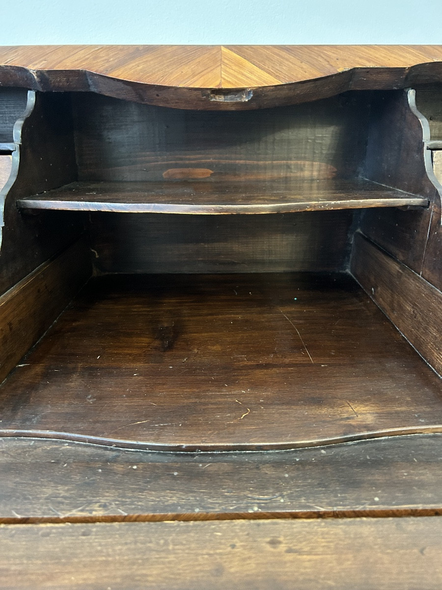 Louis XV Louis XVI Tradition Rosewood Marquetry Secretary-photo-1