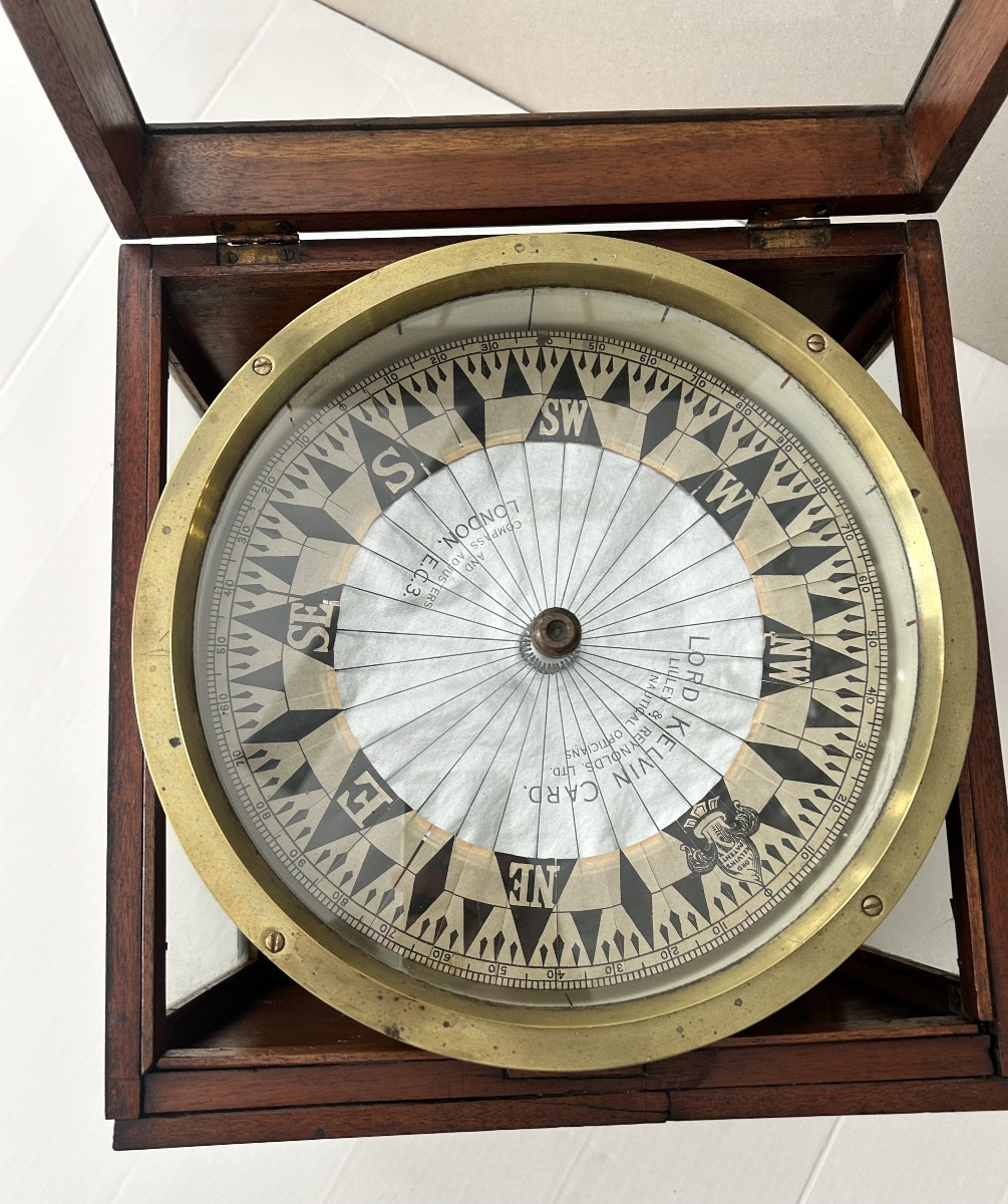 Compas sec XIXeme par Lord Kelvin Card à Londres -photo-2