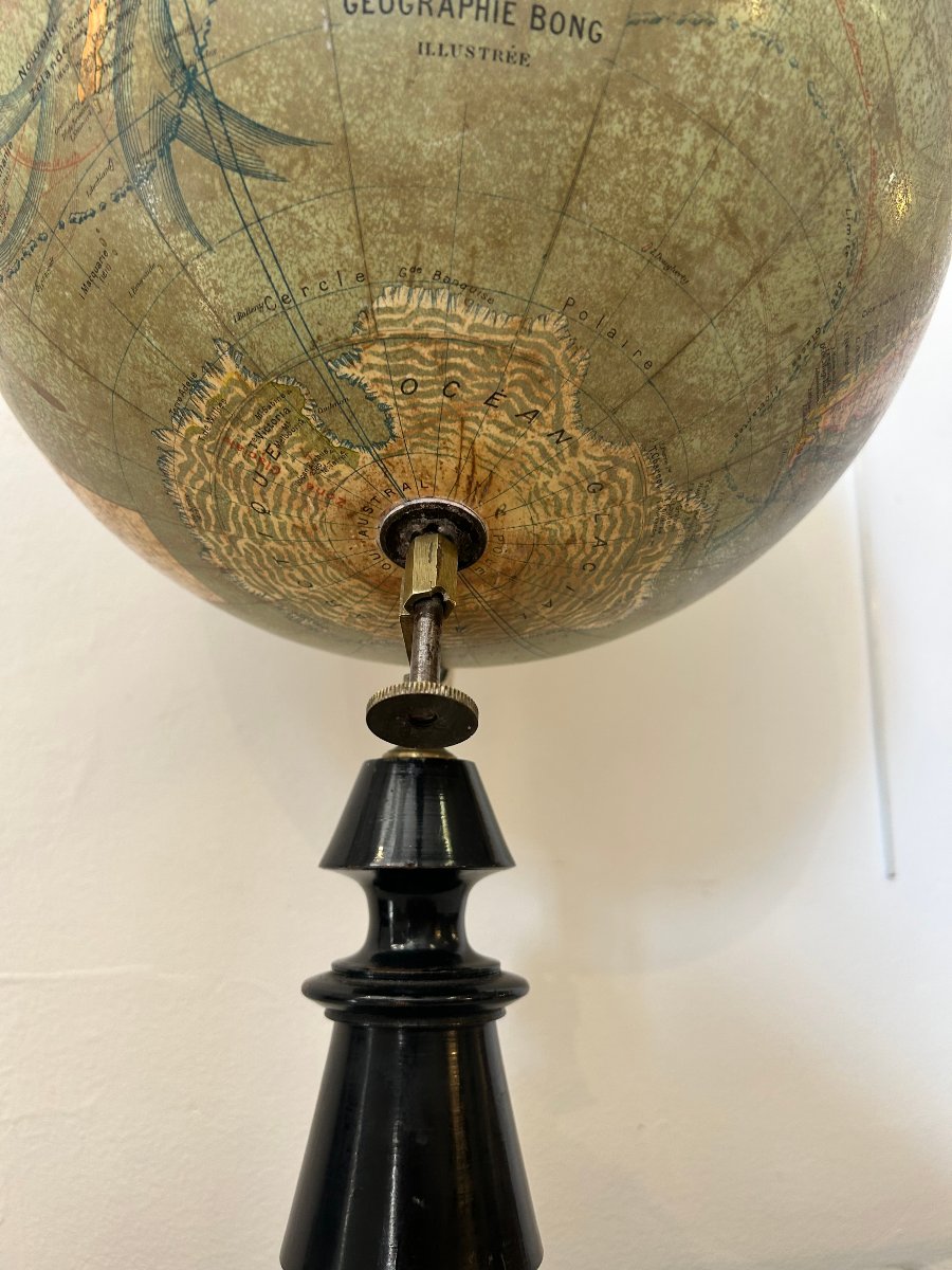 Late 19th-century Globe By Jean Forest-photo-3