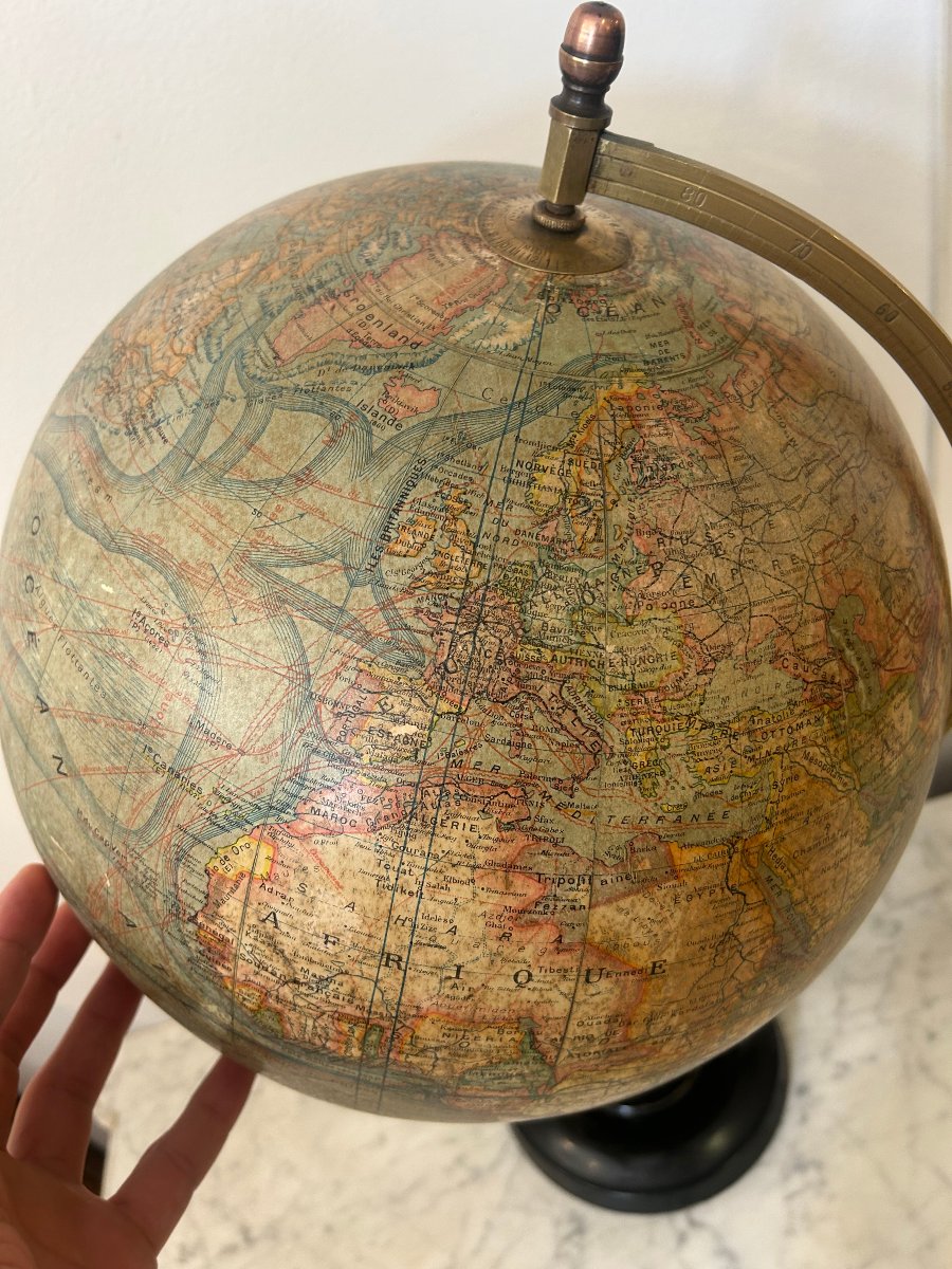 Late 19th-century Globe By Jean Forest-photo-2