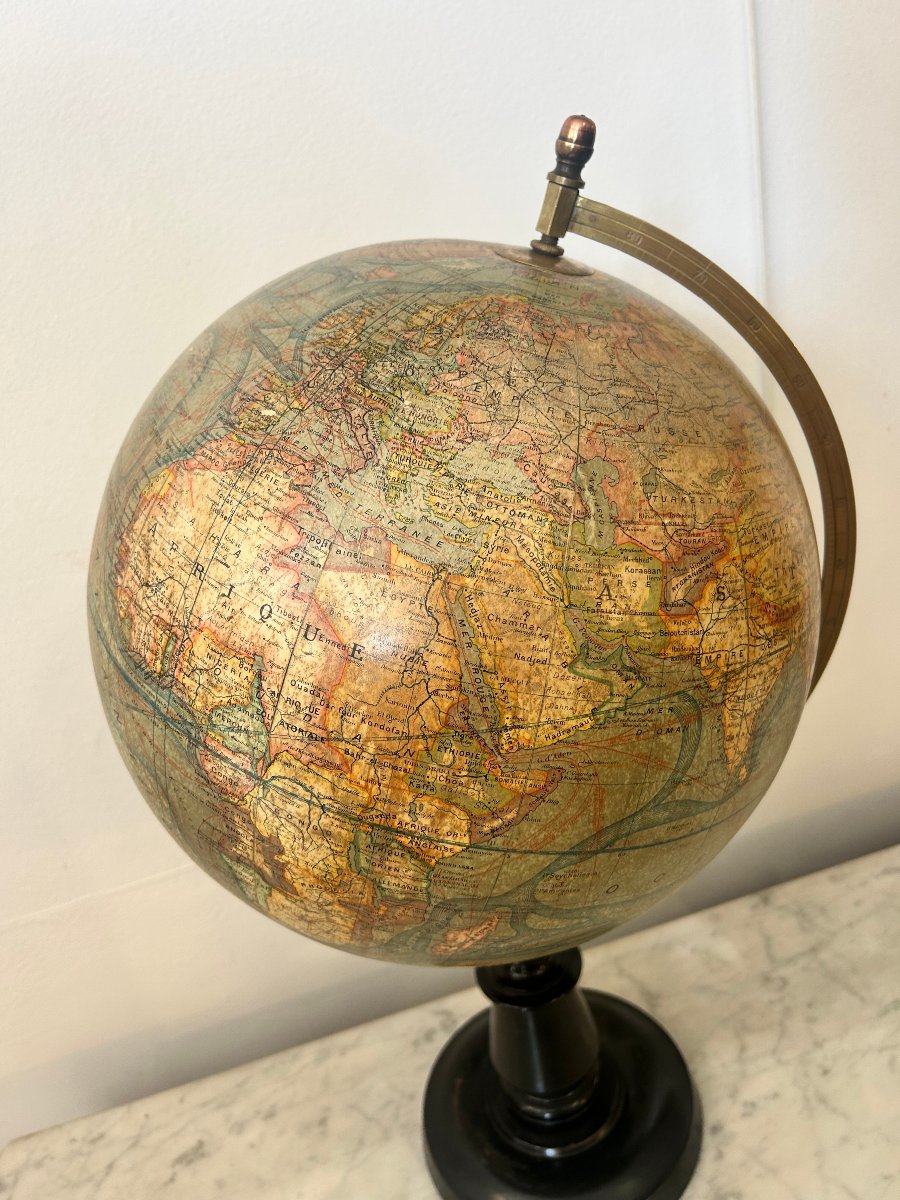 Late 19th-century Globe By Jean Forest-photo-3