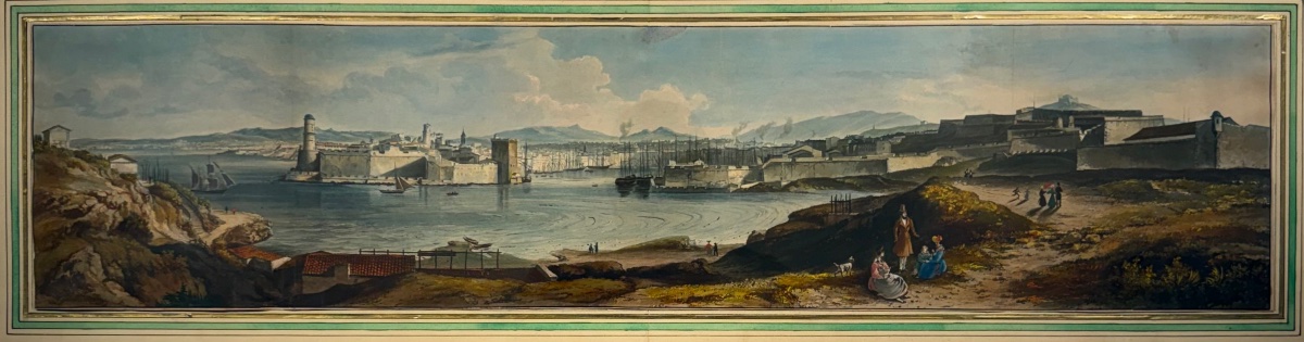 Panorama de la ville de Marseille pris depuis la réserve XIXème