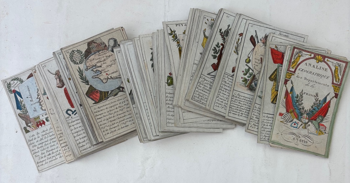 Bourrut Lemerie [1836]. Set Of 90 Cards, Original Box -photo-4
