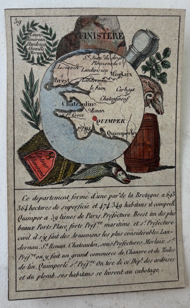 Bourrut Lemerie [1836]. Set Of 90 Cards, Original Box -photo-2