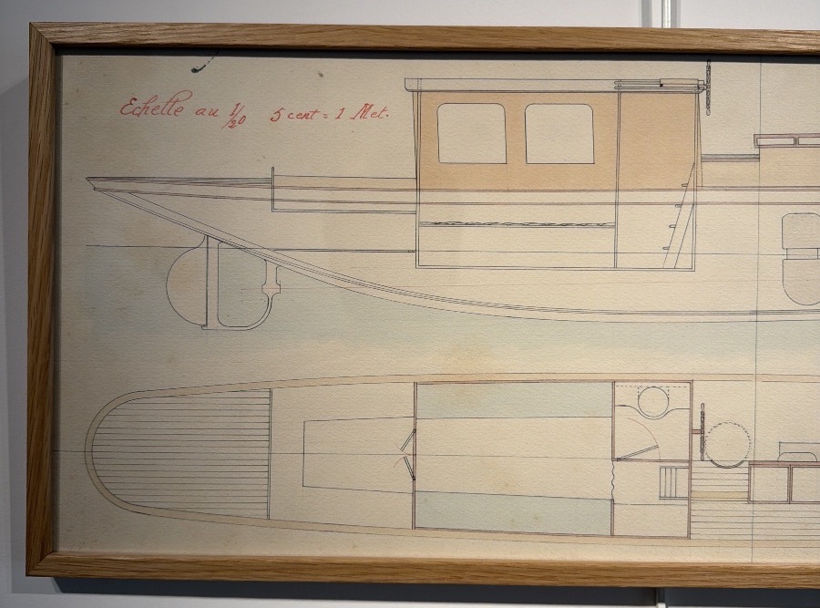 Late 19th-century Naval Architect's Drawing -photo-2