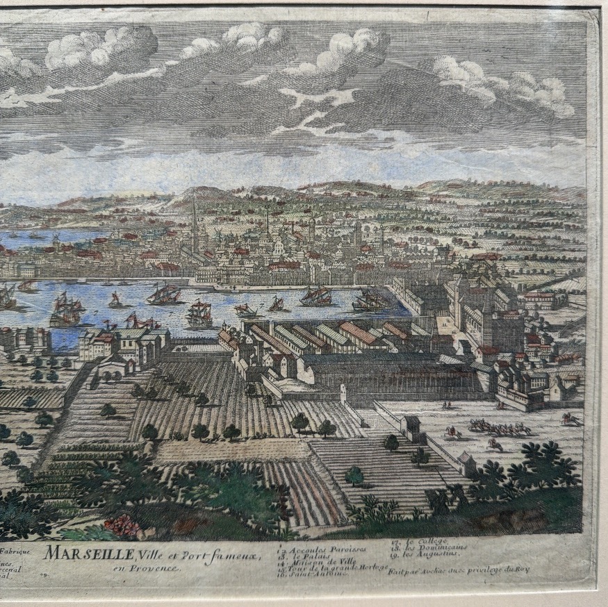 Marseille, A Famous City And Port In Provence, By Aveline, 18th Century -photo-4