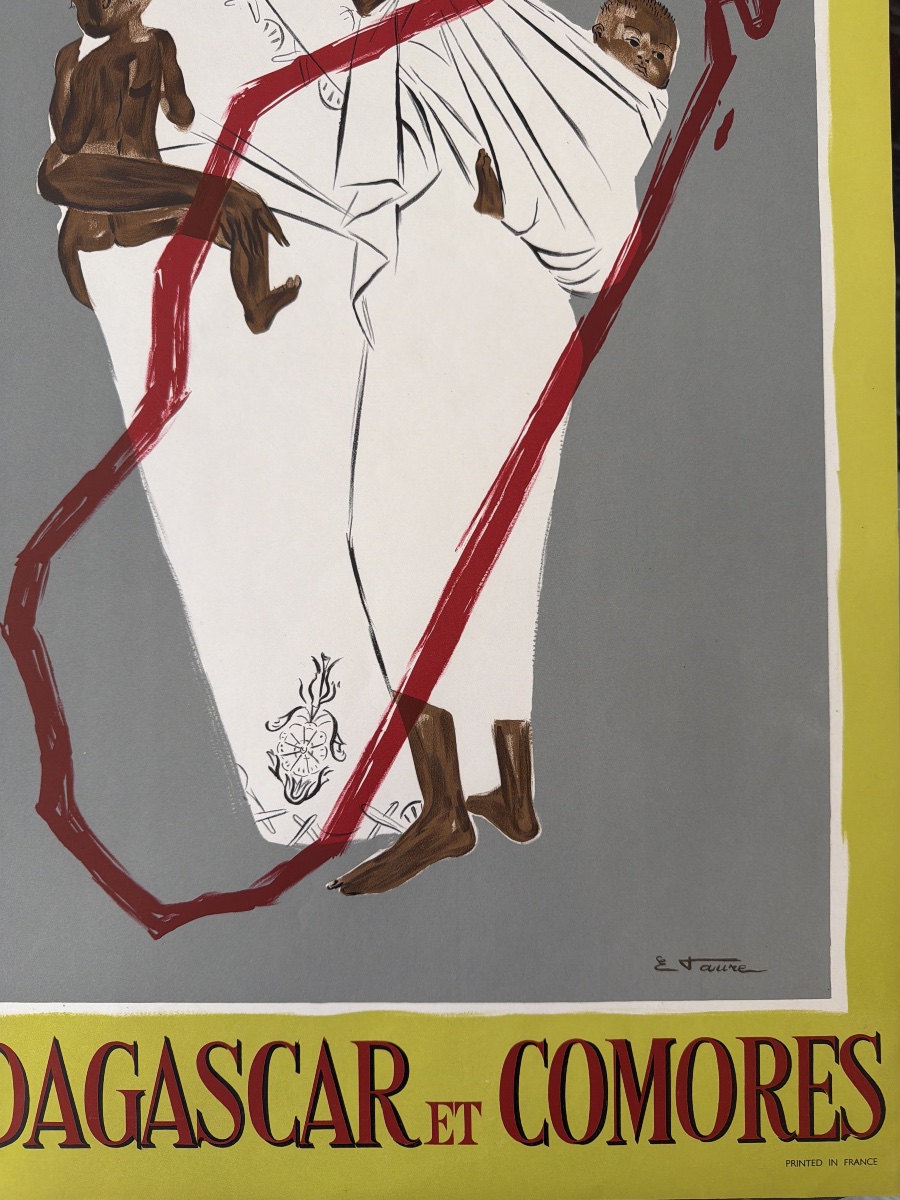 Affiche Messageries Maritimes, Madagascar et Comores par E. Faure-photo-3