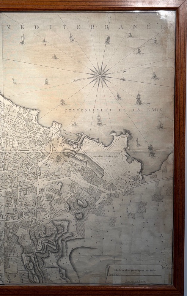 Plan géométral de la ville de Marseille et de ses faubourg fin XVIIIeme Par Pierron.-photo-2