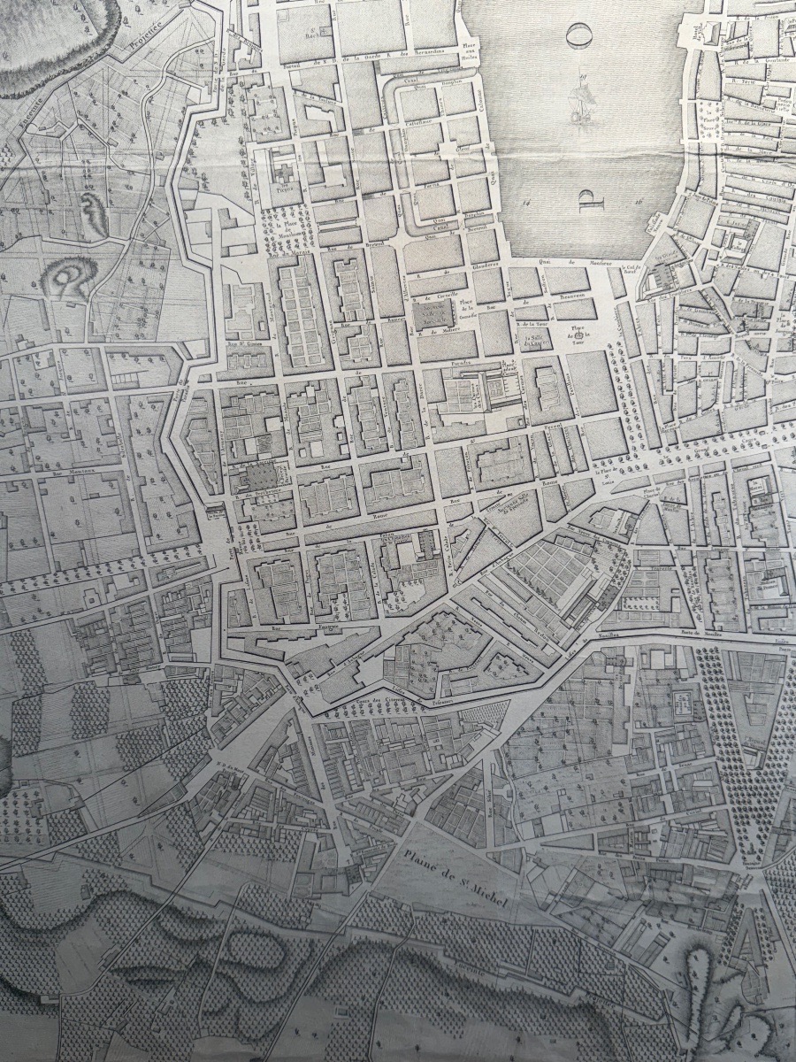 Plan géométral de la ville de Marseille et de ses faubourg fin XVIIIeme Par Pierron.-photo-4
