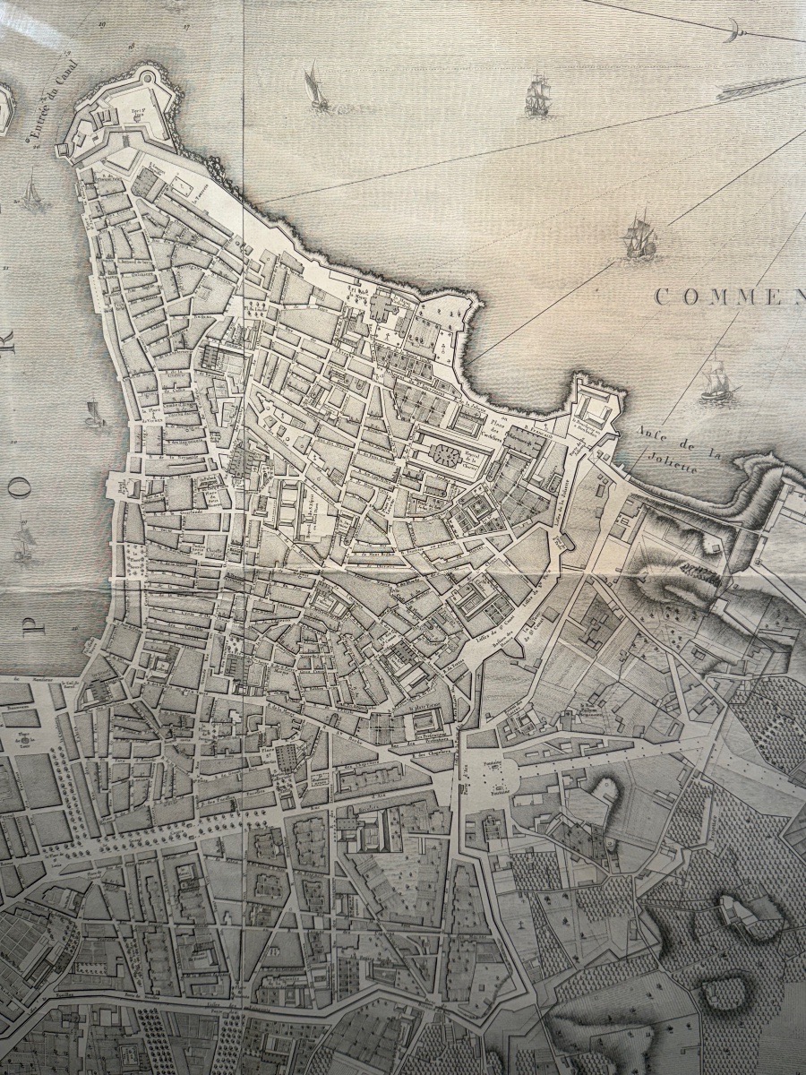 Plan géométral de la ville de Marseille et de ses faubourg fin XVIIIeme Par Pierron.-photo-1