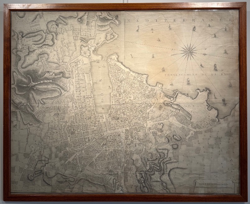 Plan géométral de la ville de Marseille et de ses faubourg fin XVIIIeme Par Pierron.