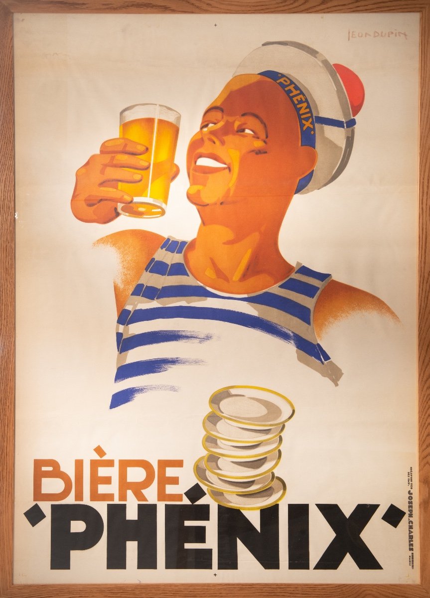 Léon Dupin 1930, Biere Phénix, Imprimerie Joseph Charles 