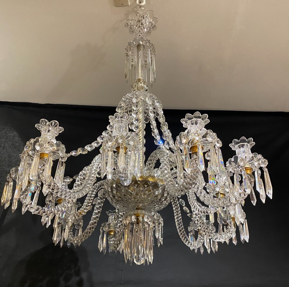 Baccarat Twelve Branches Chandelier Early Twentieth-photo-1