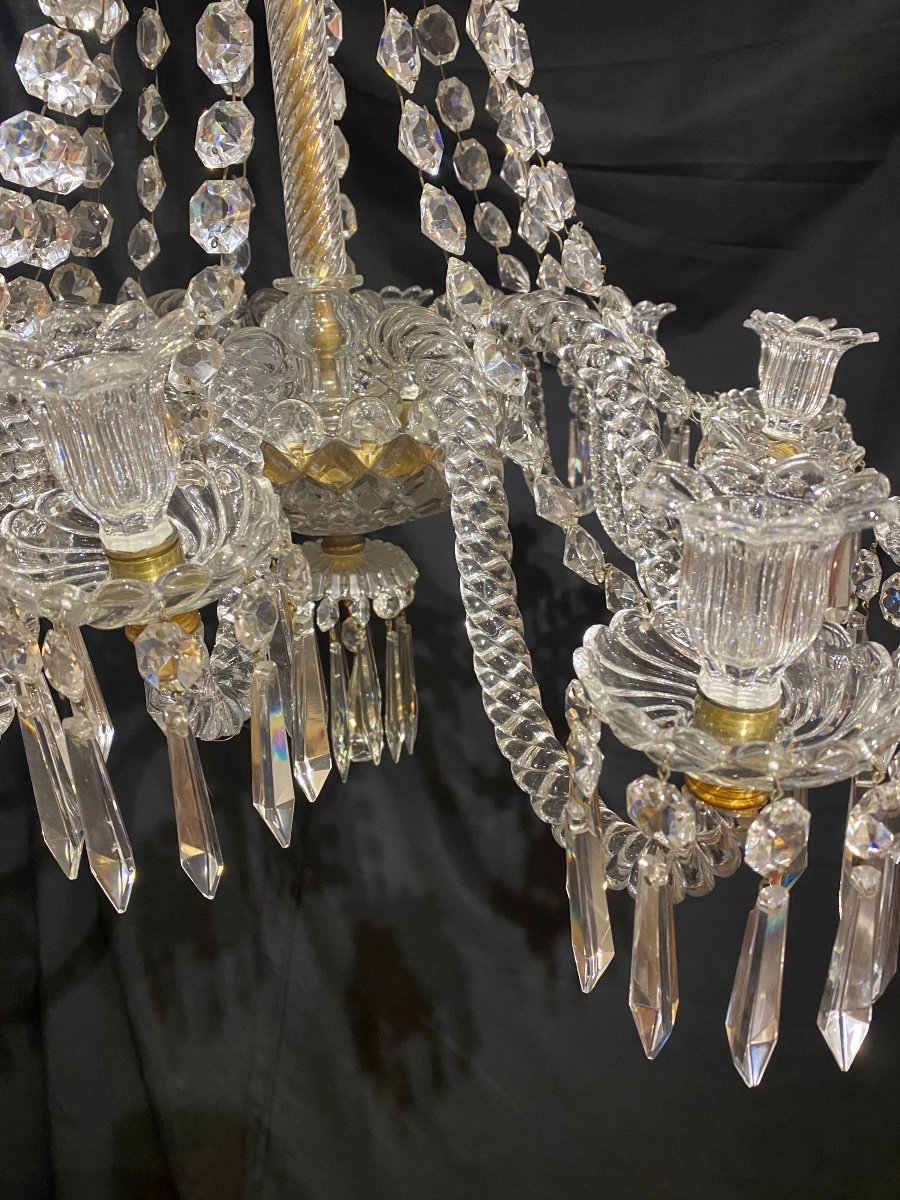 Baccarat Twelve Branches Chandelier Early Twentieth-photo-3