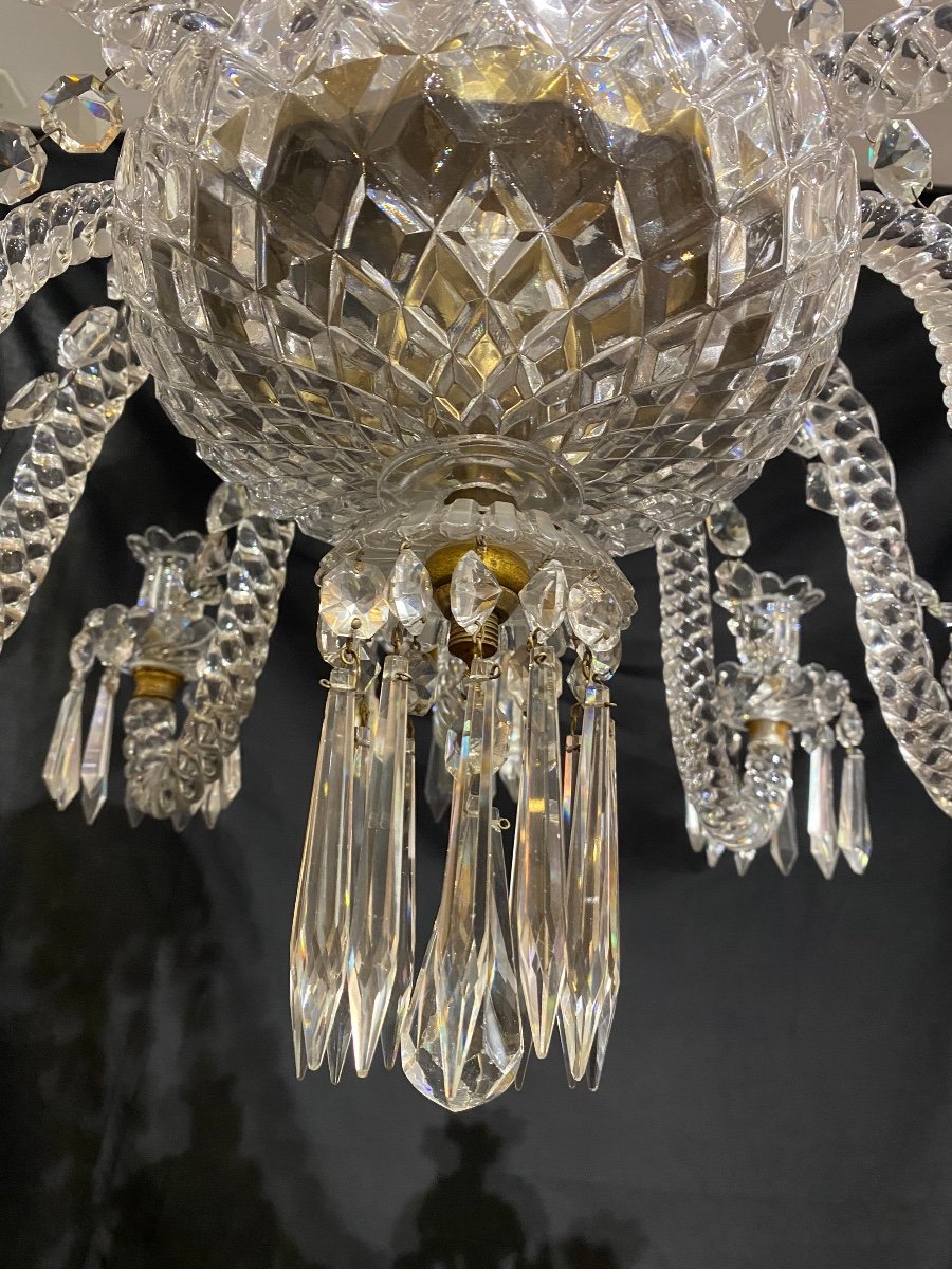 Baccarat Twelve Branches Chandelier Early Twentieth-photo-4