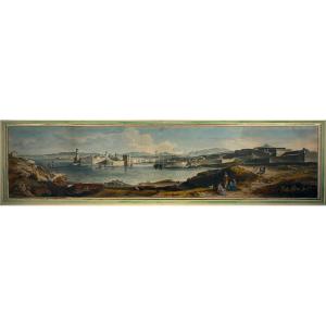 Panorama de la ville de Marseille pris depuis la réserve XIXème