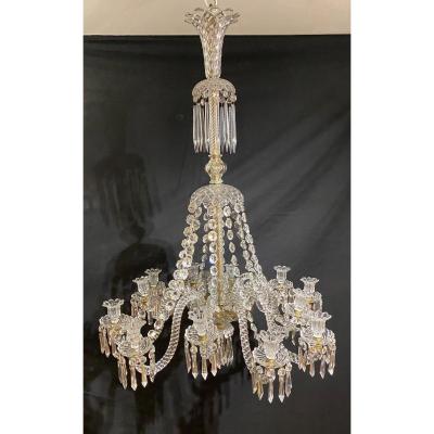 Baccarat Twelve Branches Chandelier Early Twentieth