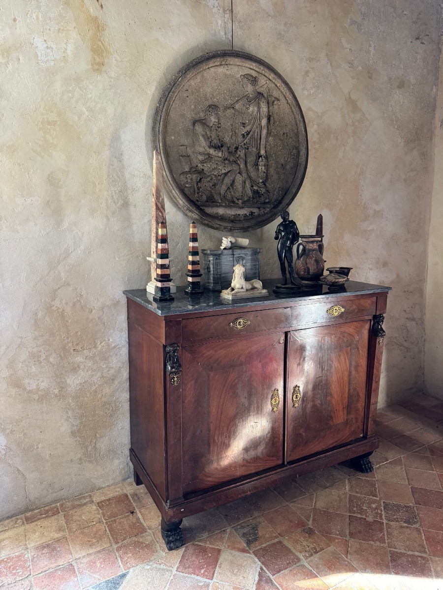 Buffet en acajou retour d’Égypte-photo-3