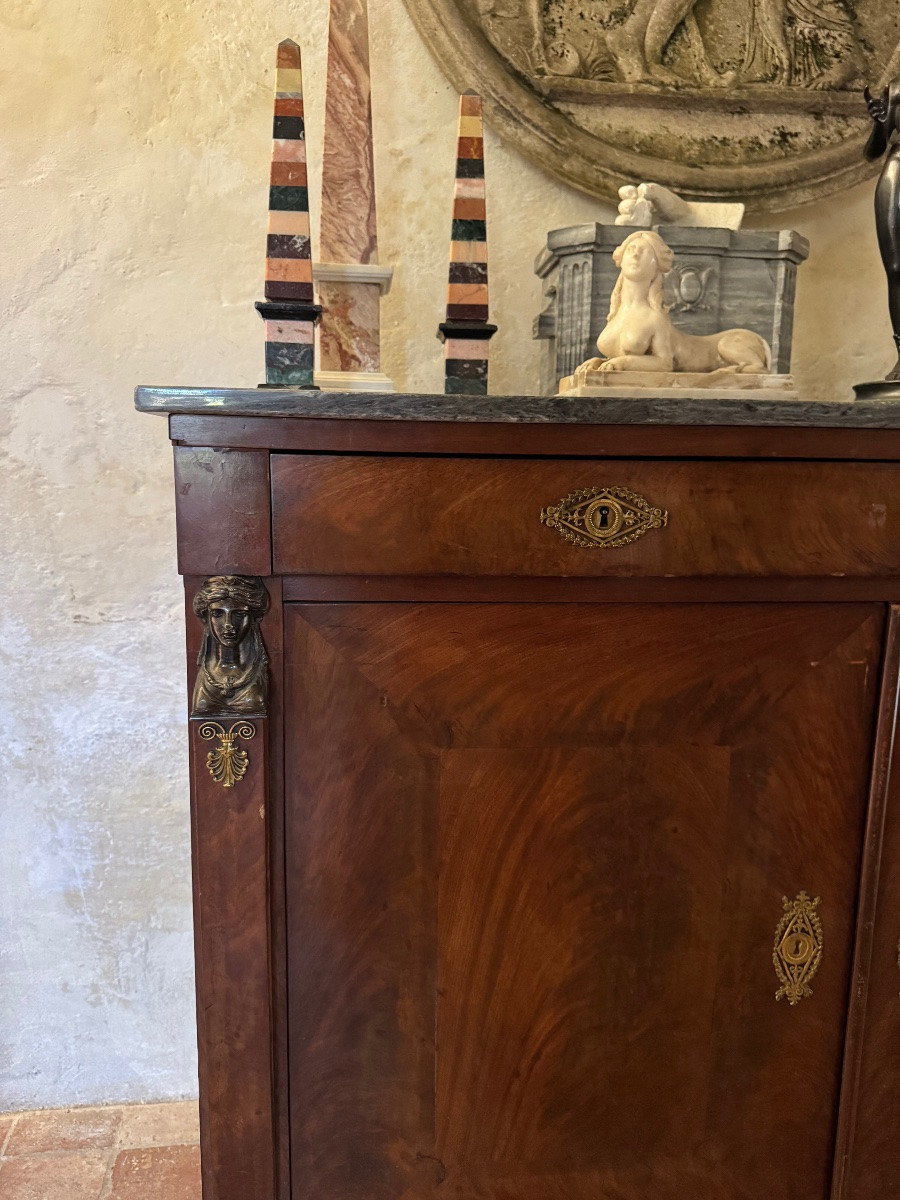 Buffet en acajou retour d’Égypte-photo-7