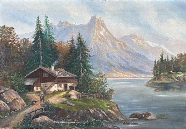 Oil On Canvas By Seiler