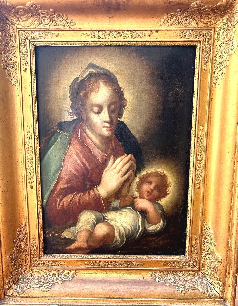 vierge à l'enfant fin du XVIIème