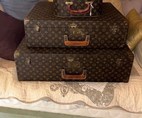 DEUX VALISES LOUIS VUITTON VINTAGE-photo-4