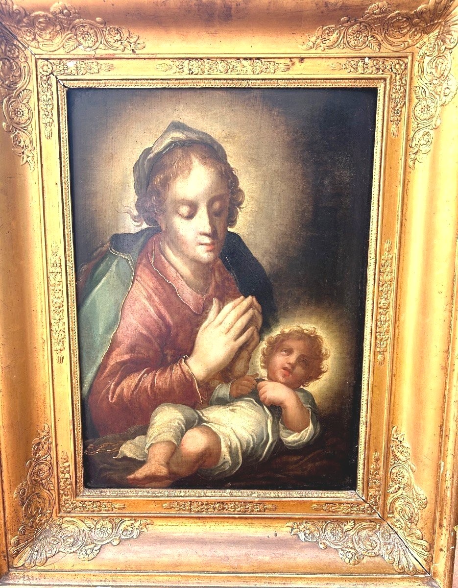 Vierge à l'enfant fin du XVIIème