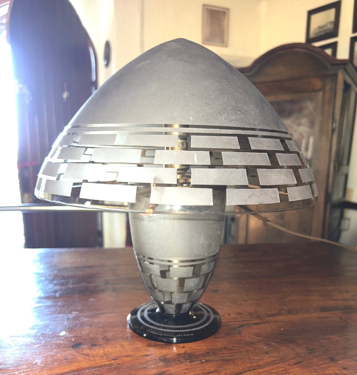 Daum Art Deco Lamp
