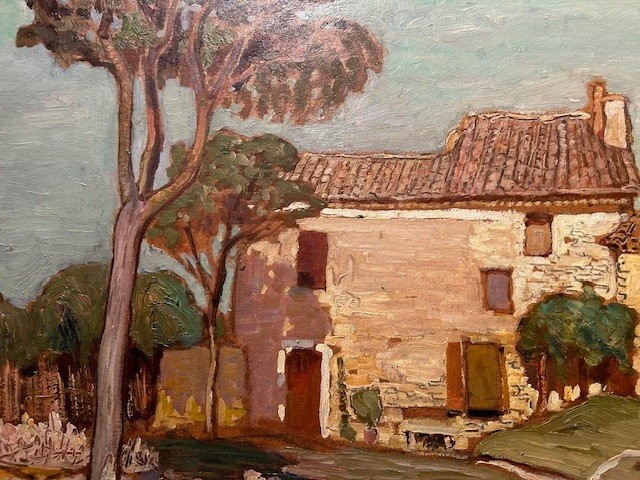 HURARD Joseph "Le mas provençal"-photo-4