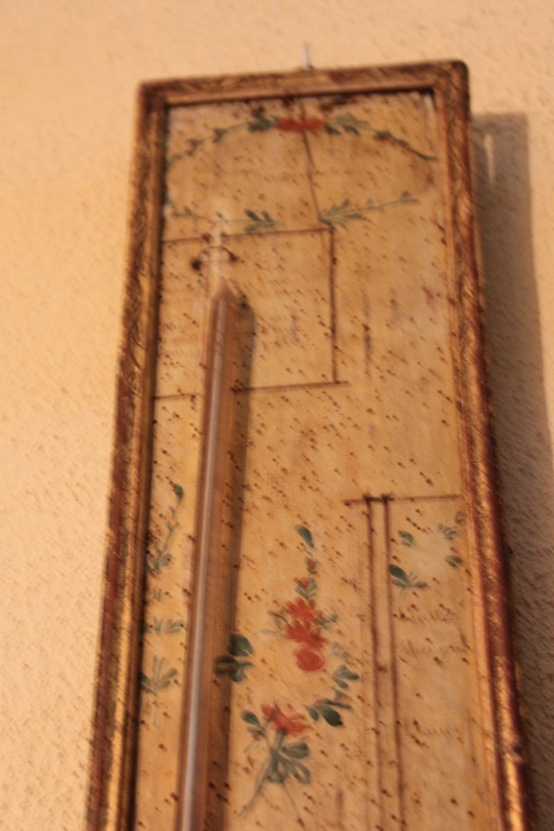 Baromètre Thermomètre Epoque Louis XVI-photo-4