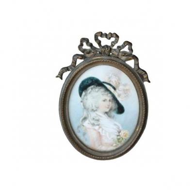 Dame De Qualite. Miniature XIXème