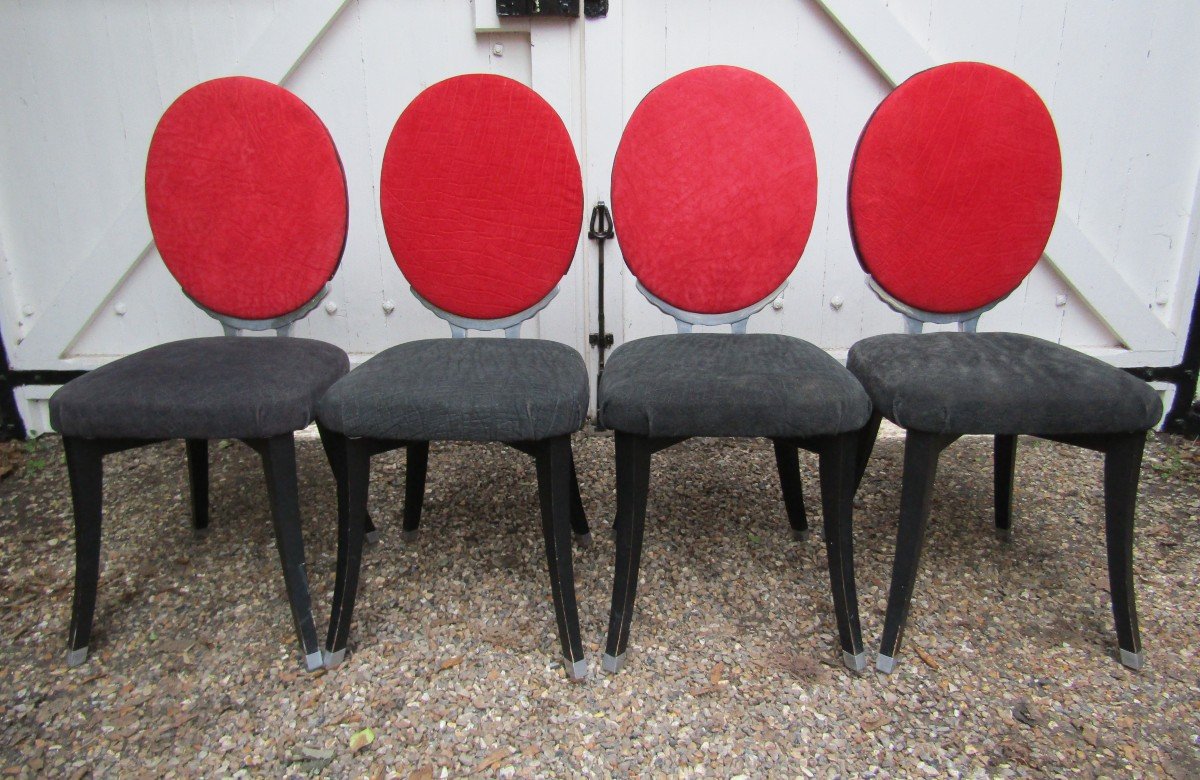 Suite Of Four Medallion Chairs