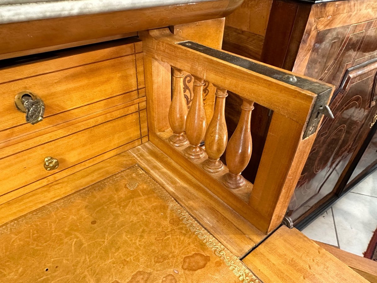 COMMODE A DEUX VANTAUX D’EPOQUE CHARLES X -photo-7
