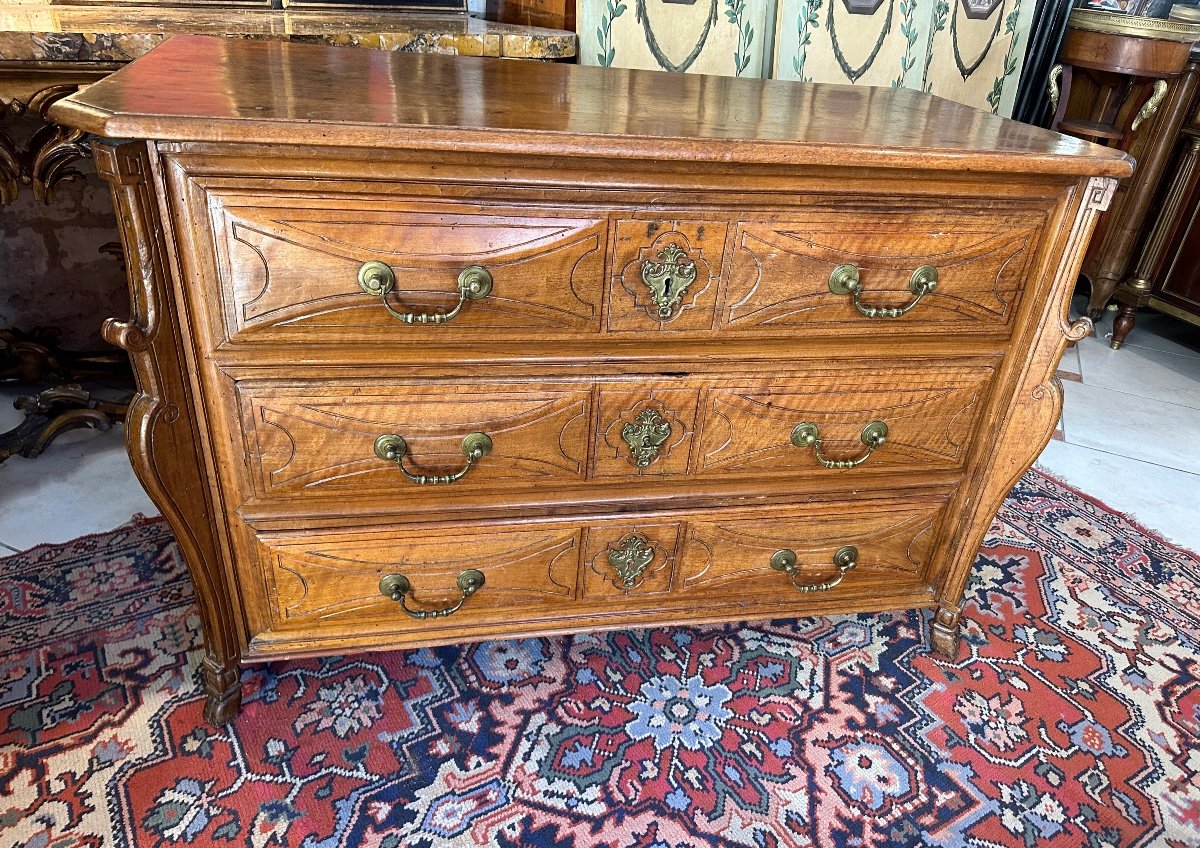 COMMODE MAZARINE D’EPOQUE LOUIS XIV-photo-8