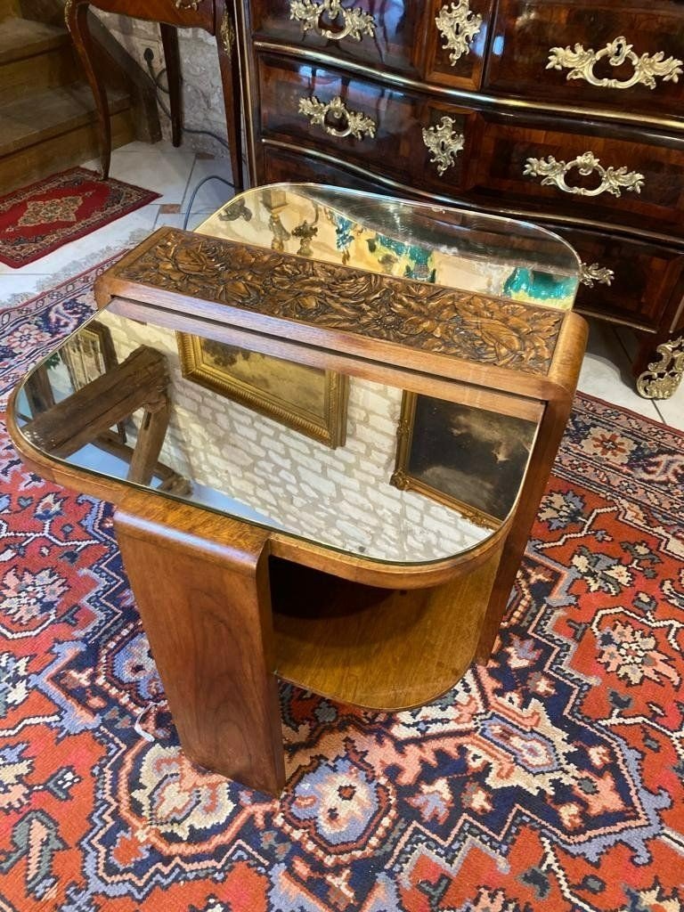 TABLE BASSE EN VERRE ART DECO ANNEE 30-photo-3